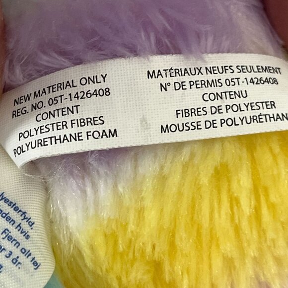 Build A Bear Rainbow Striped Easter Rabbit Polka Dot Ears Size 18" - Picture 5 of 5